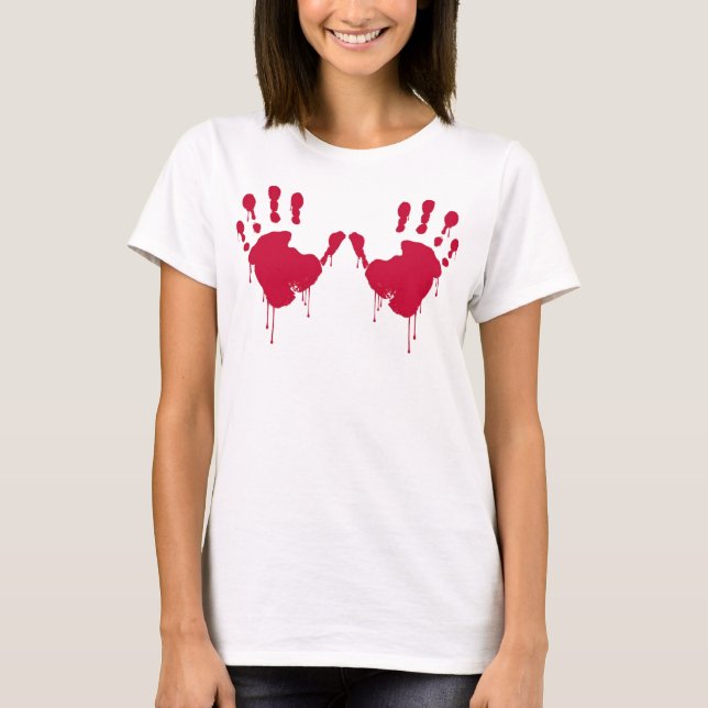Camiseta Handsy sangriento (Anverso)