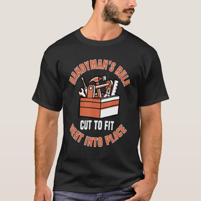 Camiseta Handyman Fixer Repairman Handworker Builder Handyp (Anverso)