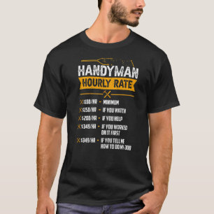 Camiseta Handyman Hourrate Carpenter Handy Man