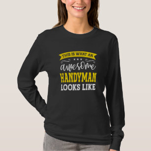 Camiseta Handyman Job Title Employee Funny Worker Professio