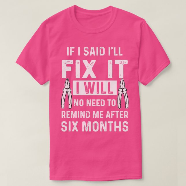 Camiseta Handyman mecánico (Diseño del anverso)
