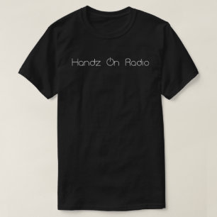 Camiseta Handz On Radio Black Tee con texto