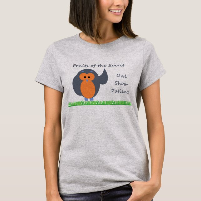 Camiseta Hanes ComfortSoft® de las mujeres de la paciencia (Anverso)