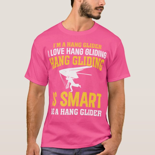 Camiseta Hang Gliding - Soy Un Tiburón. Amo Hang Glid (Anverso)