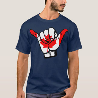 Camiseta Hang Loose brasileño JiuJitsu Shaka mano canadiens