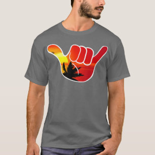 Camiseta Hang niño suelto Funny Shaka Sunset Tropical Al