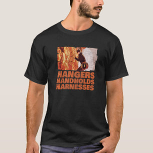 Camiseta Hangers Handhold Harners Rock Climbing Mountain