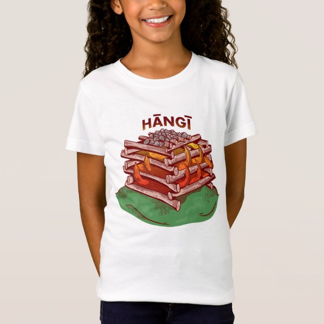 Camiseta Hangi Maori Cocinar Comida Kai (Anverso)