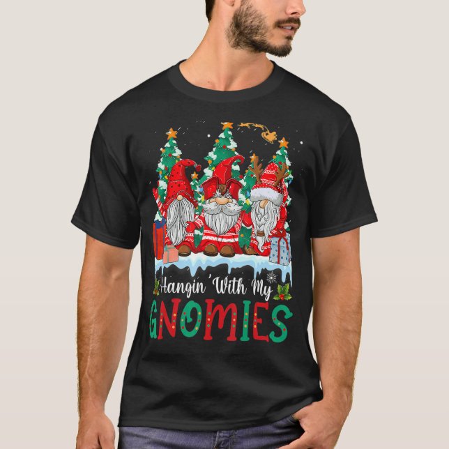 Camiseta Hangin' Con Mis Gnomes Gnomes Feliz Navidad 19 (Anverso)