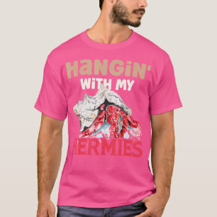 Camiseta Hangin Con Mis Hermias Funny Hermit Crab Seafood L