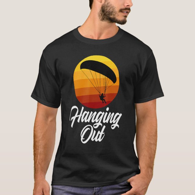 Camiseta Hanging Out Retro  Women Paraglider Adventure 1 (Anverso)
