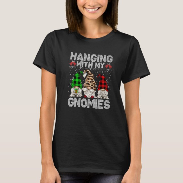 Camiseta Hanging With My Gnomies  Gnome Ugly Christmas Swea (Anverso)