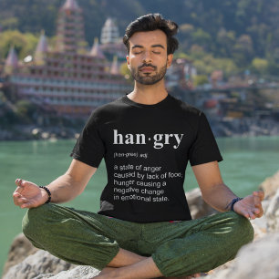 Camiseta Hangry divertido