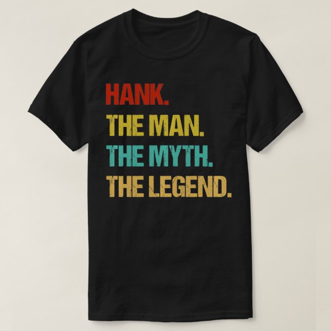 Camiseta Hank El Hombre el Mito la Leyenda Pullover  (Diseño del anverso)