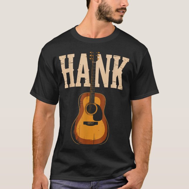 Camiseta Hank Folk Style Line Dancing Western Country Music (Anverso)