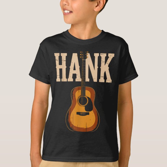 Camiseta Hank Folk Style Line Dancing Western Country Music (Anverso)