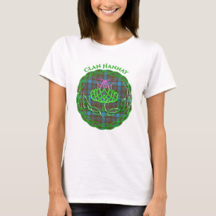 Camiseta Hannah Scottish Tartan Celtic Thistle T-Shirt