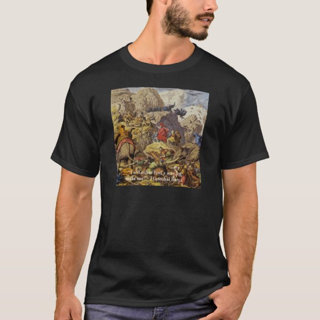 Camiseta Hannibal Barca & Ejército & Regalos & Tarjetas (Anverso)