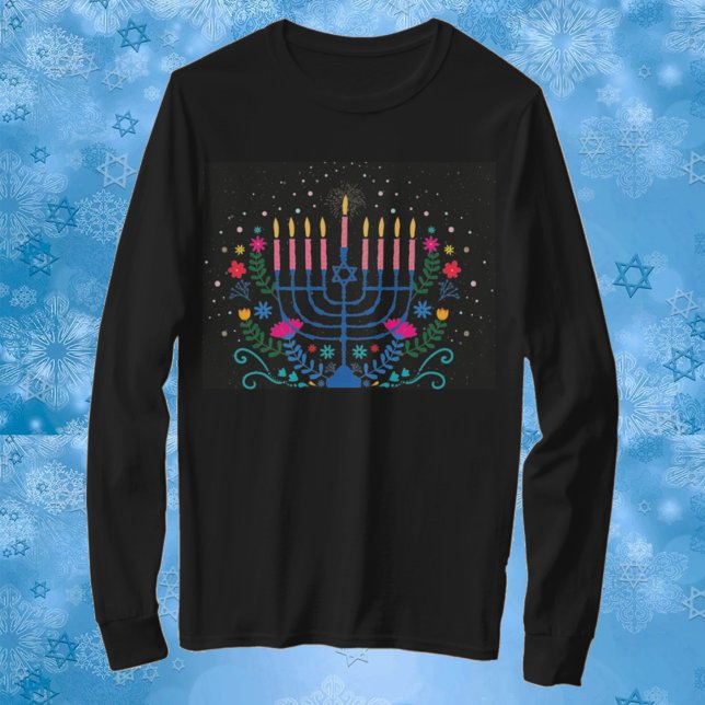 Camiseta Hannukah Menorah T-Shirt (Subido por el creador)