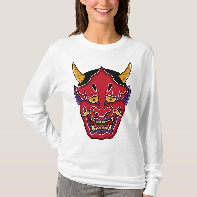 Camiseta Hannya (般 若 面) (Anverso)