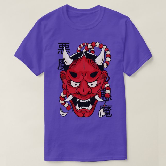 CAMISETA HANNYA DEMON MASK (Diseño del anverso)