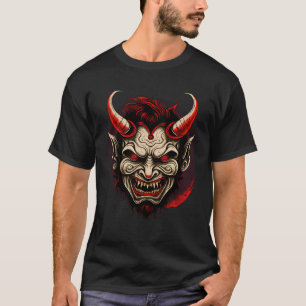 Camiseta Hannya Horror Míticas criaturas japonesas Oni Dem