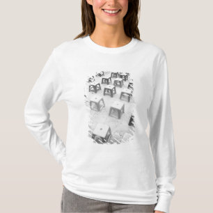 Camiseta Hanoi Vietnam, Taburetes de plástico en el Templo