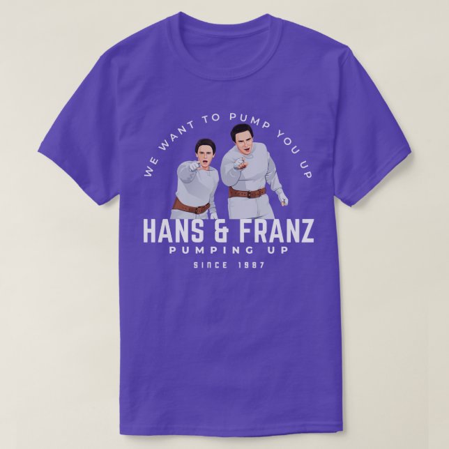 Camiseta Hans Franz Queremos lanzarte desde 1987 (Diseño del anverso)