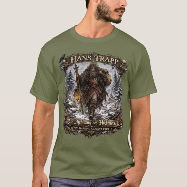 Camiseta Hans Trapp Folklore  – The Warning Against Pride (Anverso)
