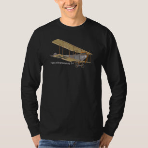 Camiseta Hansa Brandenburg Di German Ww1 Fighter Biplane Di