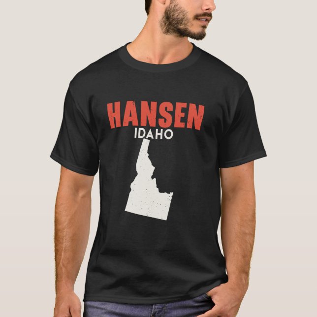 Camiseta Hansen Idaho Estados Unidos de América Viajes Idah (Anverso)