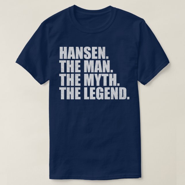 Camiseta HansenHansen apellido Hansen apellido Hansen S (Diseño del anverso)