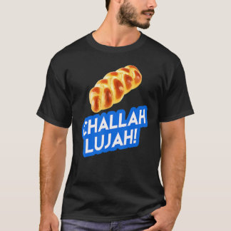 Camiseta Hanukah Humor Challah lujah Hallelujah Mem judío