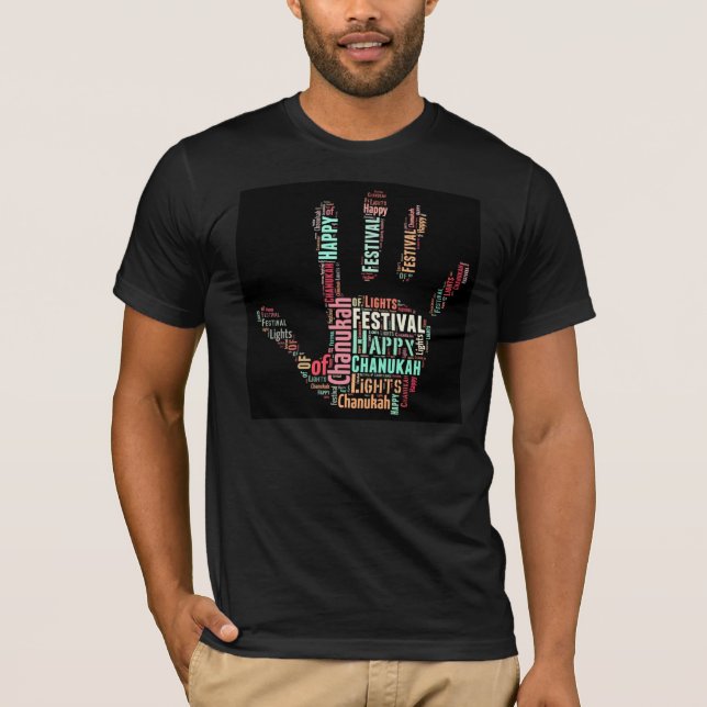 CAMISETA HANUKAH T-SHIRTS - CHANUKAH - JUDÍOS. (Anverso)