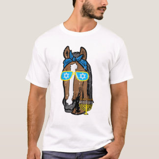 Camiseta Hanukkah Caballo Chanukah Mujeres Ecuestres Judías