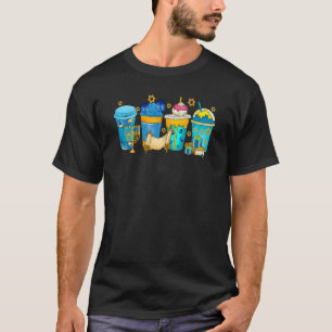 Camiseta Hanukkah Café Latte Bebe Menorah Chanukah Cute