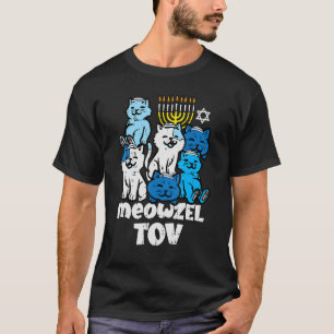 Camiseta Hanukkah Cats Meowzel Tov Chanukah Mujeres judías 