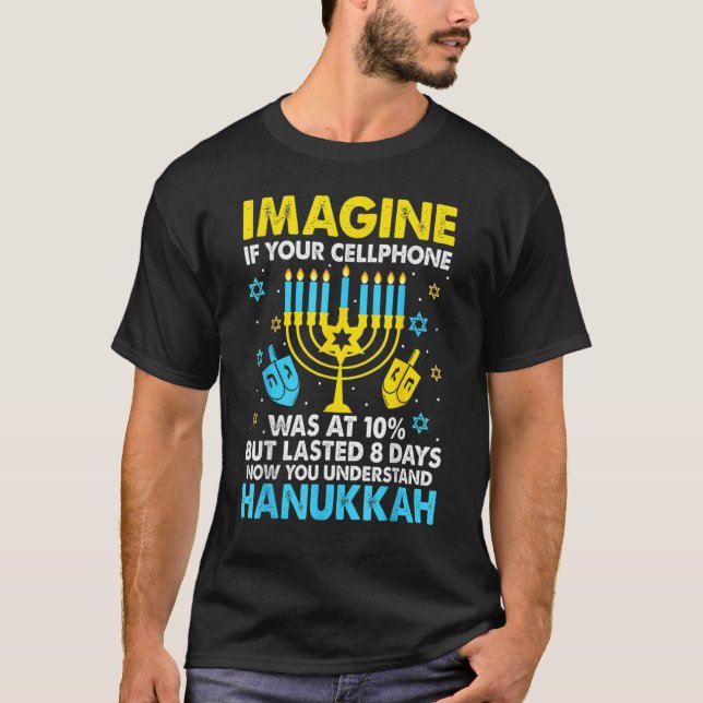Camiseta Hanukkah Cellphone Chanukkah (Anverso)