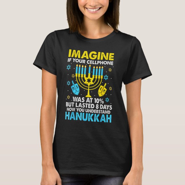 Camiseta Hanukkah Cellphone Chanukkah (Anverso)