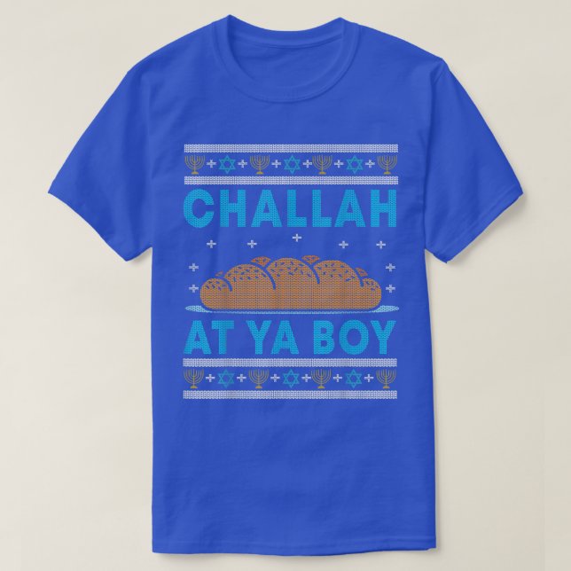 Camiseta Hanukkah, Challah At Ya Boy T-Shirt (Diseño del anverso)