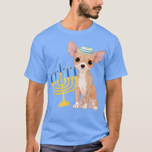 Camiseta Hanukkah Chanukah Chihuahua Perro Lover Menora