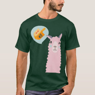 Camiseta Hanukkah Chanukah llama piensa Dreidel Jewish