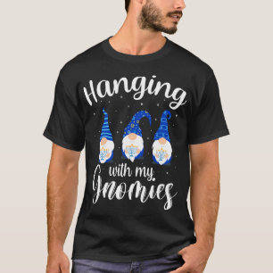 Camiseta Hanukkah colgando con mi fiesta de nómadas Chanuka