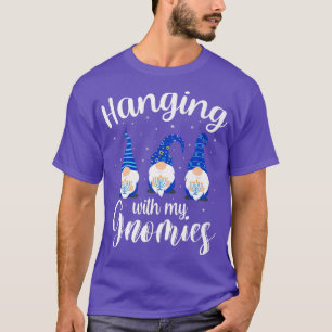 Camiseta Hanukkah colgando con mi fiesta de nómadas Chanuka