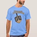 Camiseta Hanukkah Cute Dreidel Campeón<br><div class="desc">Celebren Hanukkah con orgullo y humor mientras se reúnen con toda la familia. Este diseño gráfico del festival es un regalo perfecto para las vacaciones. Ya sea por tu vecino,  familia,  esposo,  tío o novio</div>