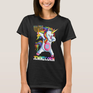 Camiseta Hanukkah Dabbing Unicorn Jewnicorn Chanukah Judío