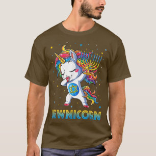 Camiseta Hanukkah Dabbing Unicorn Jewnicorn Chanukah Judío