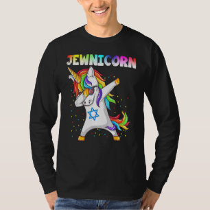 Camiseta Hanukkah Dabbing Unicorn Jewnicorn Chanukah Judío