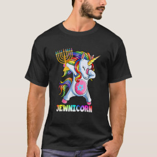 Camiseta Hanukkah Dabbing Unicorn Jewnicorn Chanukah Judío