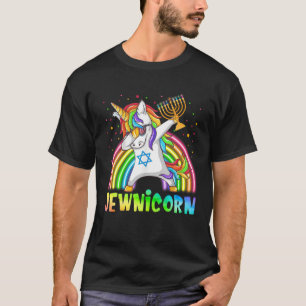 Camiseta Hanukkah Dabbing Unicorn Jewnicorn Chanukah Judío